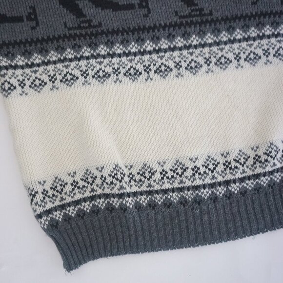 Vintage Knit Winter Speed Skater Outdoor Crewneck Sweater XL - Picture 6 of 12